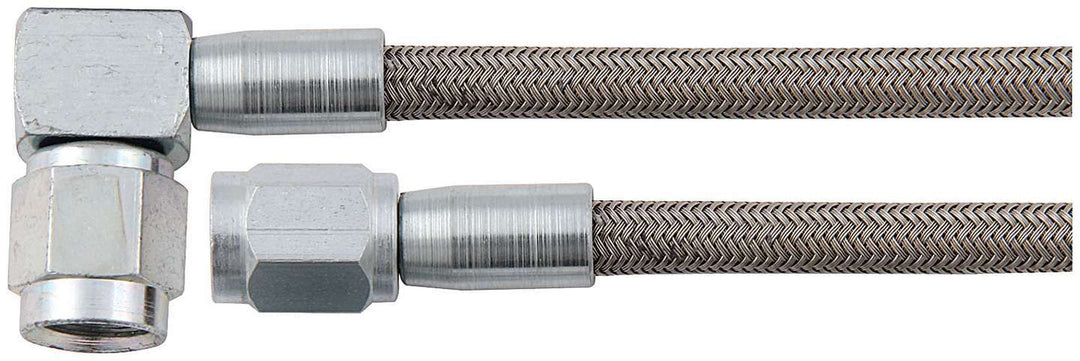 Allstar AN Hose Assembly 12" 4 AN Hose 4 AN Straight Female to 4 AN 90 Degree Set of 5 ALL46402-12-5