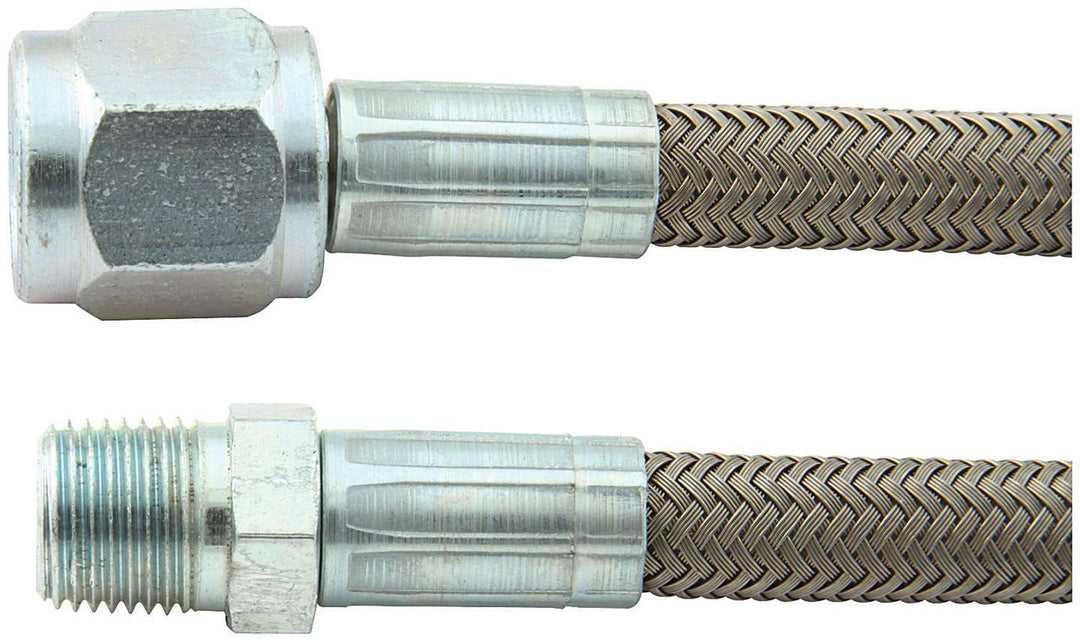 Allstar AN Hose Assembly 30" 4 AN Hose 4 AN Straight Female to 1/8" NPT Straight Male Braided ALL46420-30