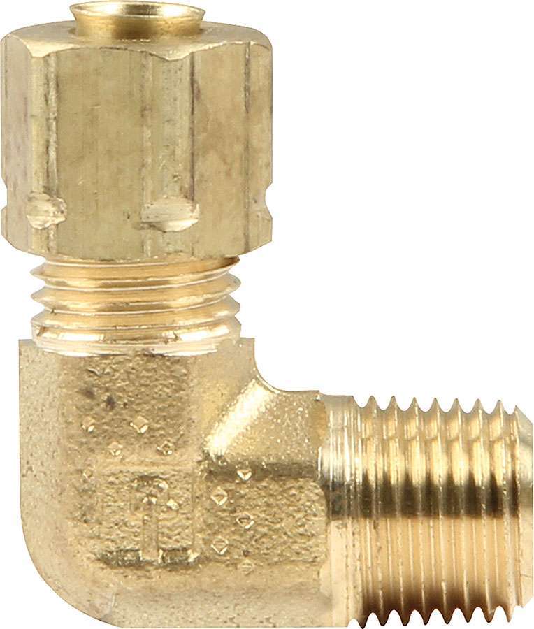 Allstar Nylon Brake Hose Adapter 90 Degree 1/8" NPT Male Thread to 3/16" Nylon Hose Compression ALL48033
