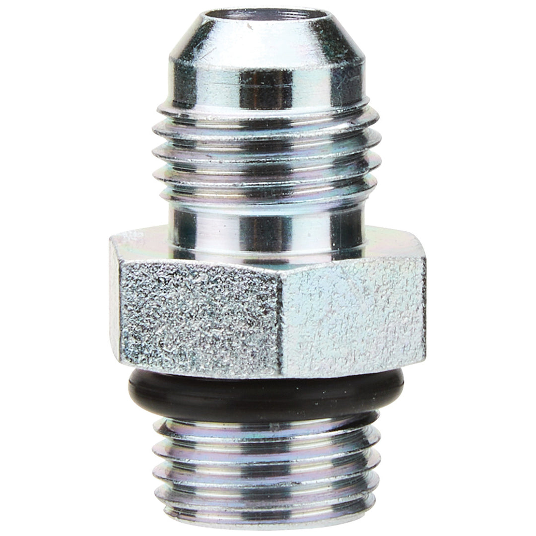 Allstar Fitting Adapter Straight 6 AN Male to 9/16"-18 Male O-Ring Steel Cadmium Power Steering ALL48214