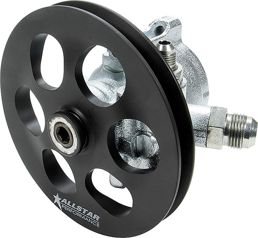 Allstar Power Steering Pump GM Type 2 3 gpm 1300 psi V-Belt Pulley Steel Zinc ALL48250