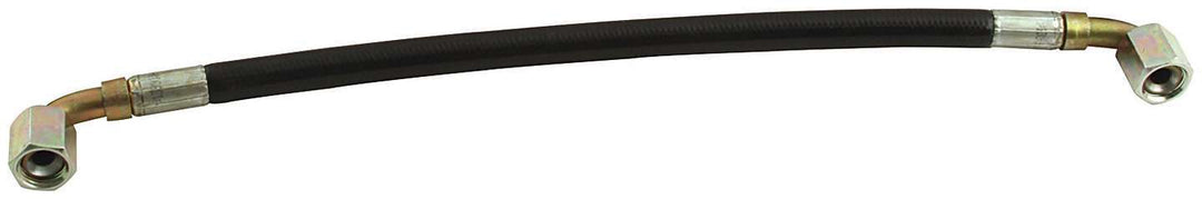 Allstar Power Steering Hose 6 AN 90 Degree Hose Ends 13.5" Protective Wrap Steering Box to Pump ALL48260