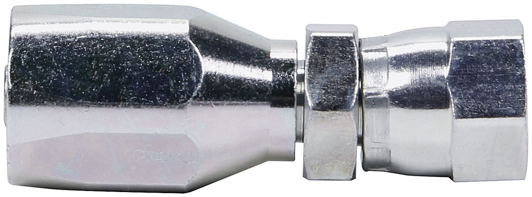Allstar Fitting Hose End Power Steering Straight 6 AN Hose to 6 AN Female Steel Natural ALL48271