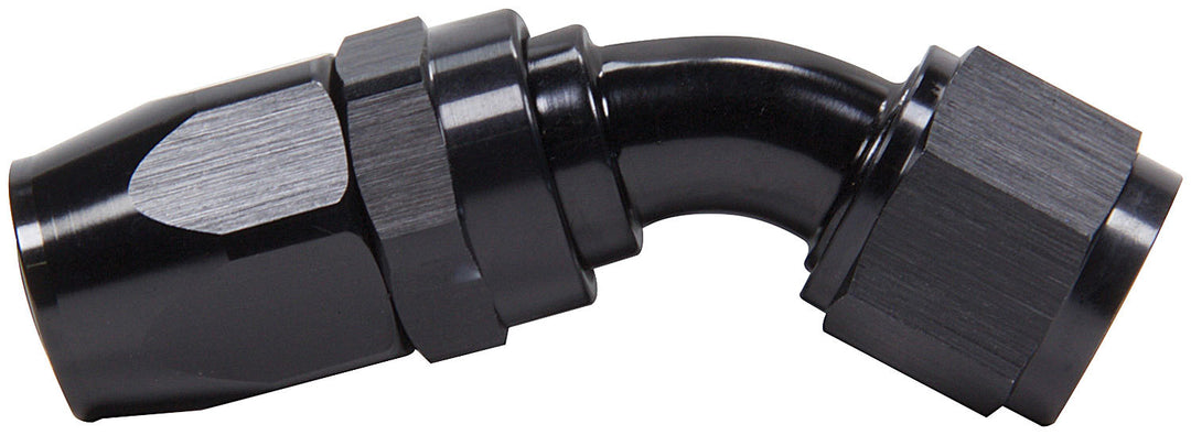 Allstar Fitting Hose End Power Steering 45 Degree 10 AN Hose to 10 AN Female Aluminum Black ALL48277
