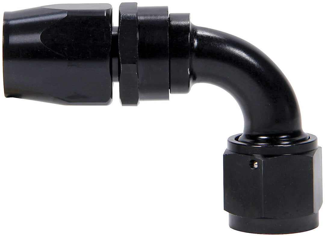 Allstar Fitting Hose End Power Steering 90 Degree 10 AN Hose to 10 AN Female Aluminum Black ALL48278