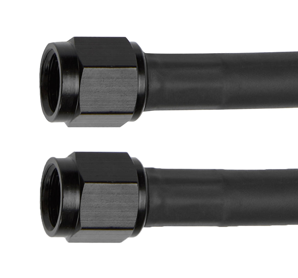 Allstar AN Hose Assembly 24" 4 AN Hose 4 AN Straight Female to 4 AN Straight Female Aluminum ALL48355
