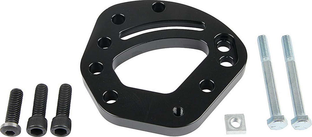 Allstar Power Steering Pump Bracket Economy Driver Side Head Mount Aluminum Black Anodized Kit ALL48501
