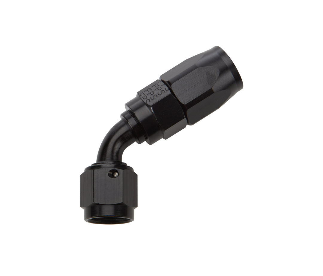 Allstar Fitting Hose End 60 Degree 6 AN Hose to 6 AN Female Swivel Aluminum Black Anodized ALL49342