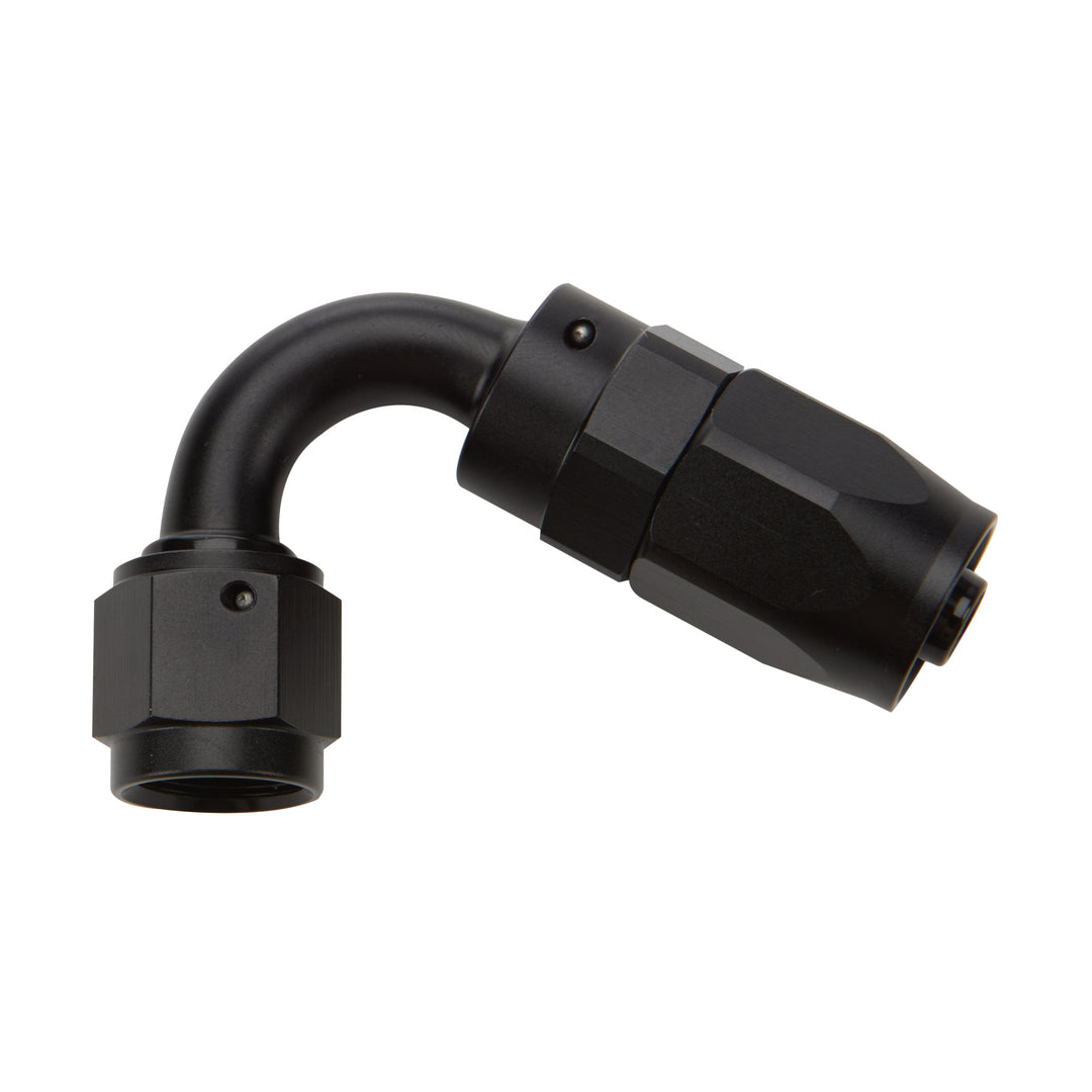 Allstar Fitting Hose End 120 Degree 16 AN Hose to 16 AN Female Swivel Aluminum Black Anodized ALL49366