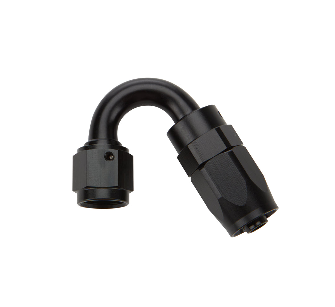 Allstar Fitting Hose End 150 Degree 6 AN Hose to 6 AN Female Swivel Aluminum Black Anodized ALL49372