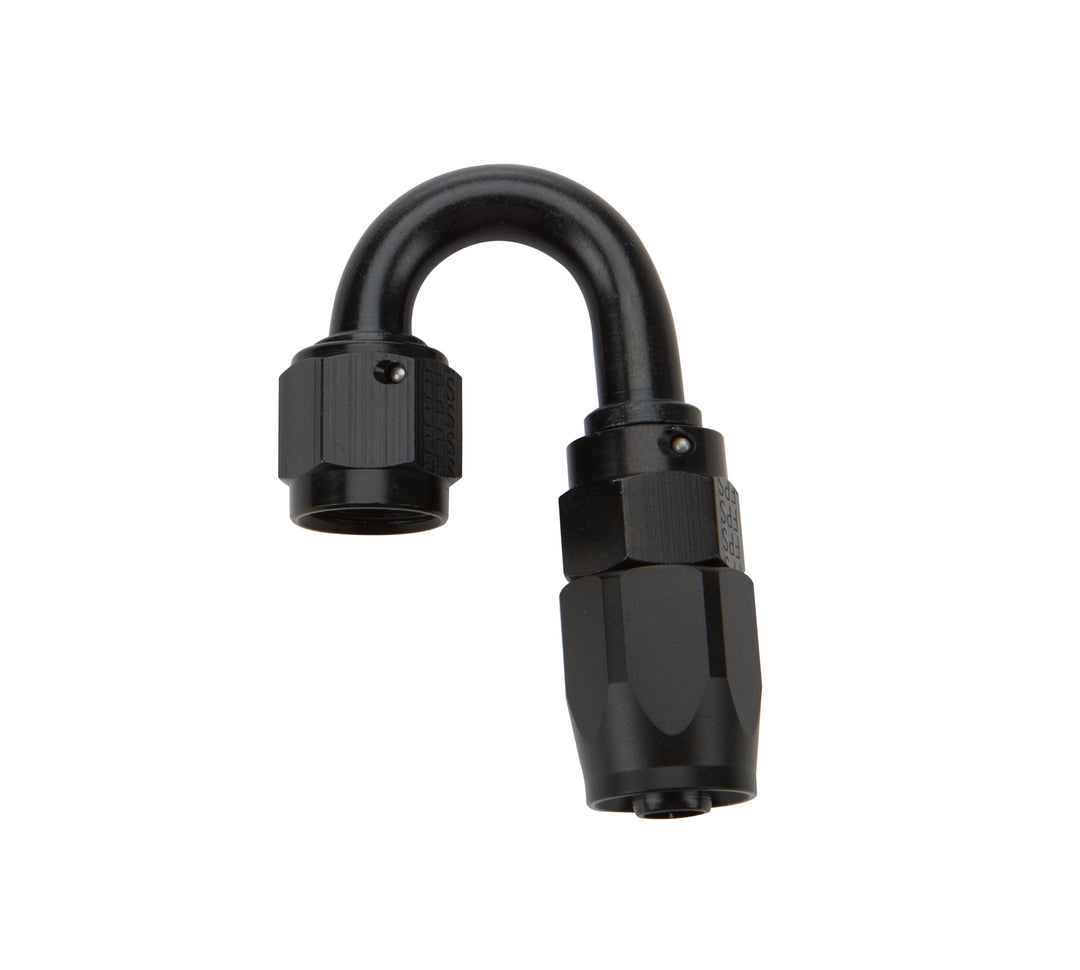 Allstar Fitting Hose End 180 Degree 6 AN Hose to 6 AN Female Swivel Aluminum Black Anodized ALL49382