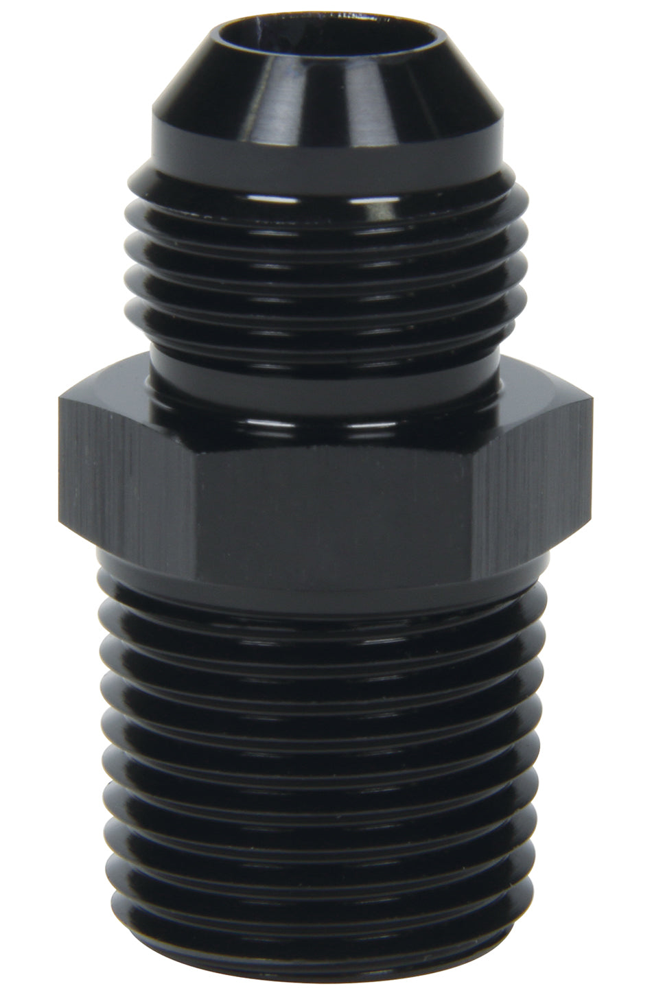 Allstar Fitting Adapter Straight 10 AN Male to 3/4" NPT Male Aluminum Black Anodized ALL49519