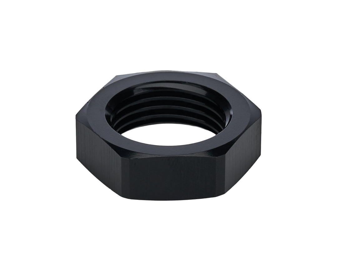 Allstar Bulkhead Fitting Nut 8 AN Aluminum Black Anodized ALL49603