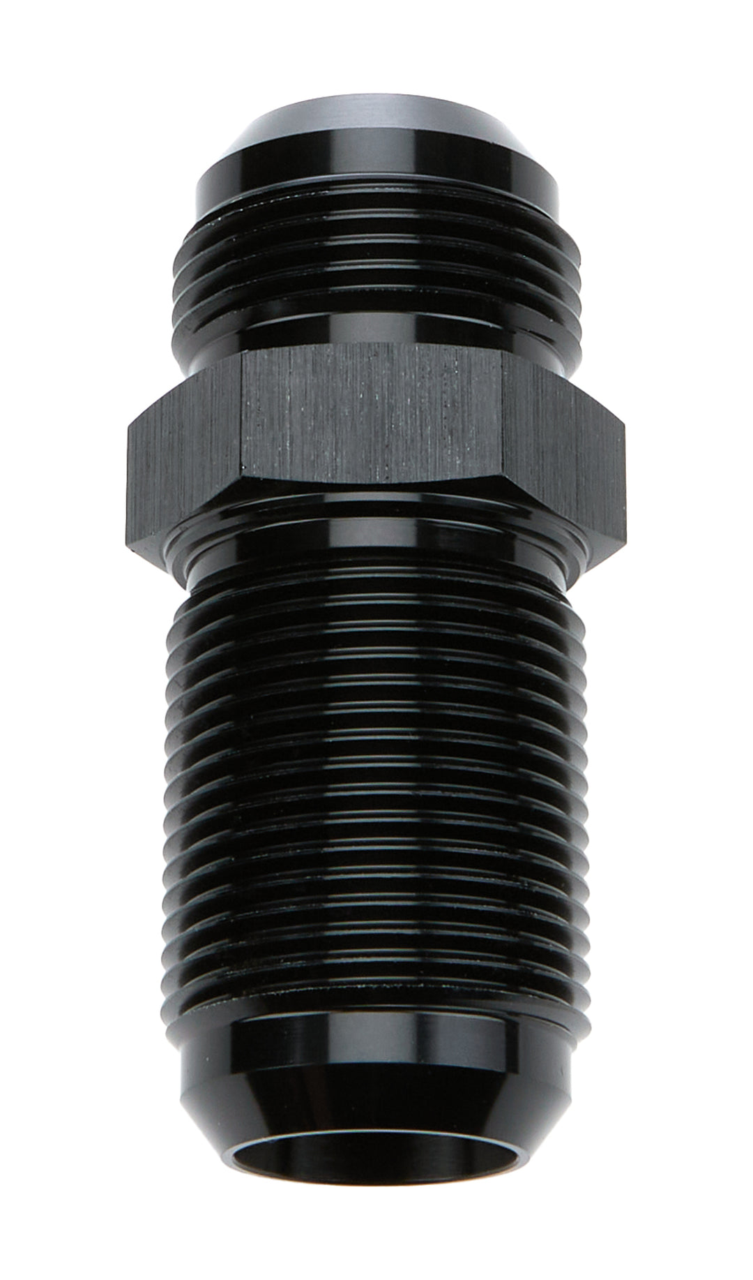 Allstar Fitting Bulkhead Straight 16 AN Male to 16 AN Male Bulkhead Aluminum Black Anodized ALL49616