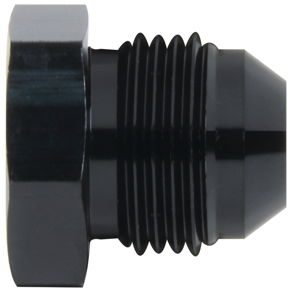 Allstar Fitting Plug 6 AN Hex Head Aluminum Black Anodized ALL49682