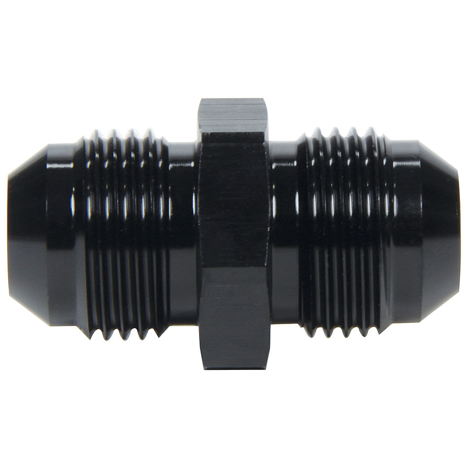 Allstar Fitting Adapter Straight AN Union 16 AN Male to 16 AN Male Aluminum Black Anodized ALL49716