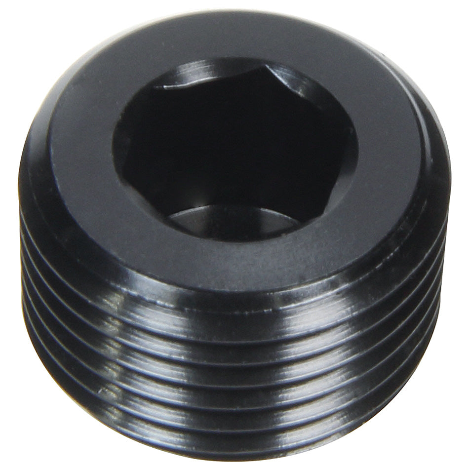 Allstar Fitting Plug 3/4" NPT Allen Head Aluminum Black Anodized ALL49805