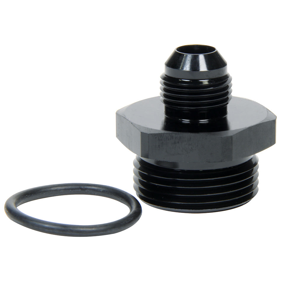 Allstar Fitting Adapter Straight 6 AN Male to 10 AN Male O-Ring Aluminum Black Anodized ALL49838