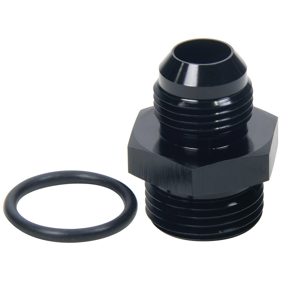 Allstar Fitting Adapter Straight 10 AN Male to 12 AN Male O-Ring Aluminum Black Anodized ALL49849