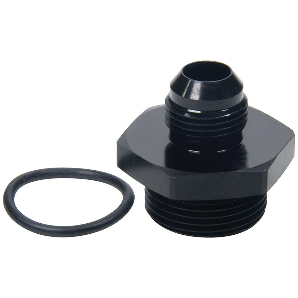 Allstar Fitting Adapter Straight 10 AN Male to 16 AN Male O-Ring Aluminum Black Anodized ALL49850