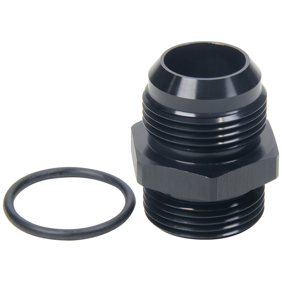 Allstar Fitting Adapter Straight 16 AN Male to 16 AN Male O-Ring Aluminum Black Anodized ALL49858