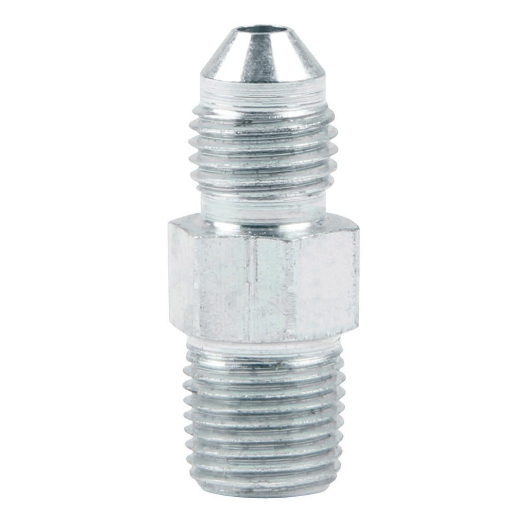 Allstar Fitting Adapter Straight 3 AN Male to 1/8" NPT Male Steel Zinc Oxide Set of 50 ALL50000-50