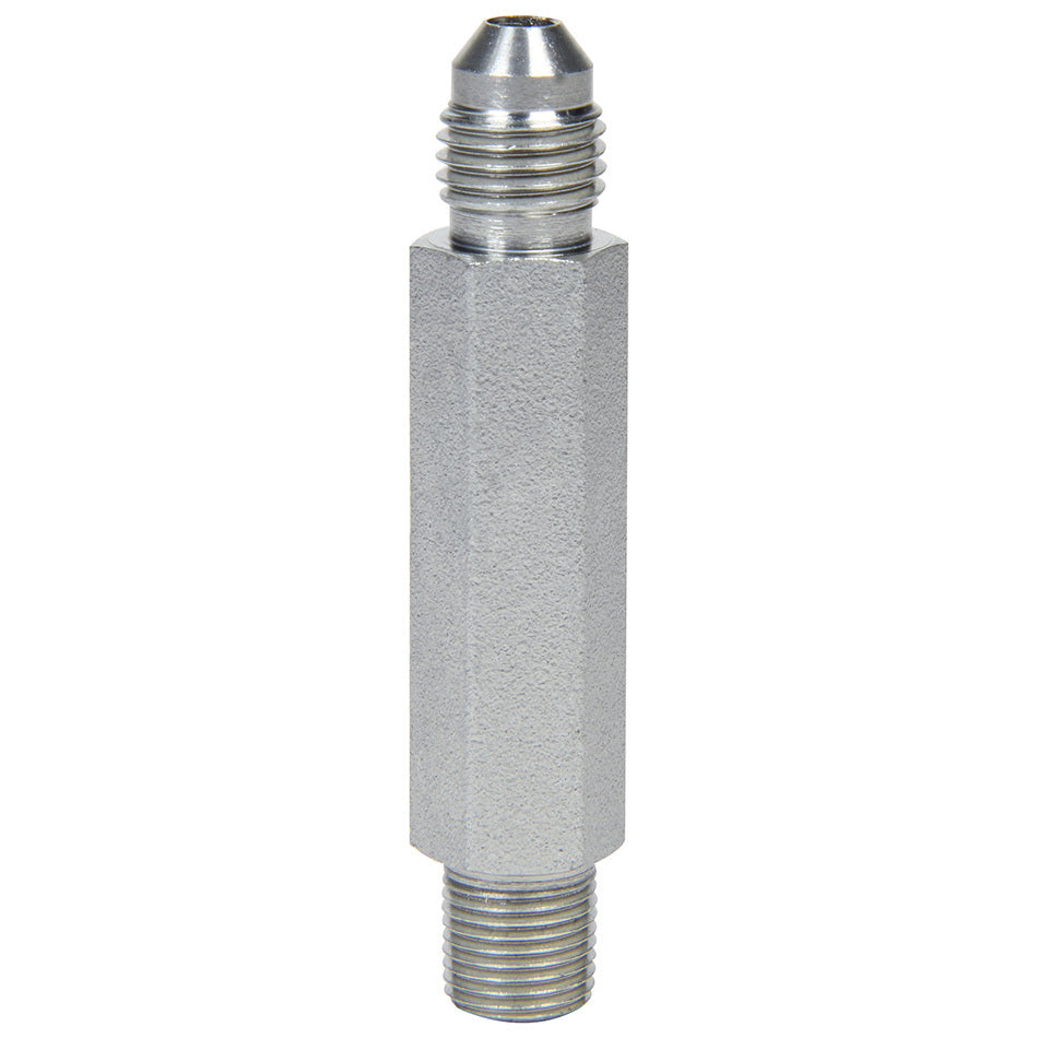Allstar Fitting Adapter Straight Tall 4 AN Male to 1/8" NPT Male Steel Zinc Oxide ALL50004