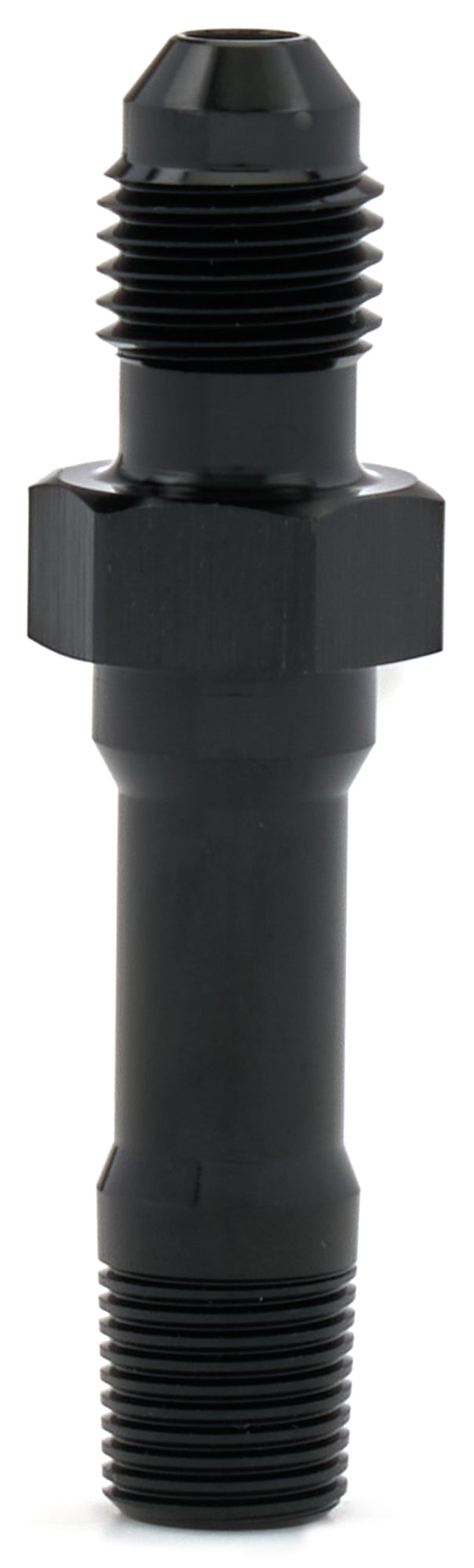 Allstar Oil Pressure Fitting 1/8NPT to -4 Straight Male Aluminum Black Anodized ALL50005