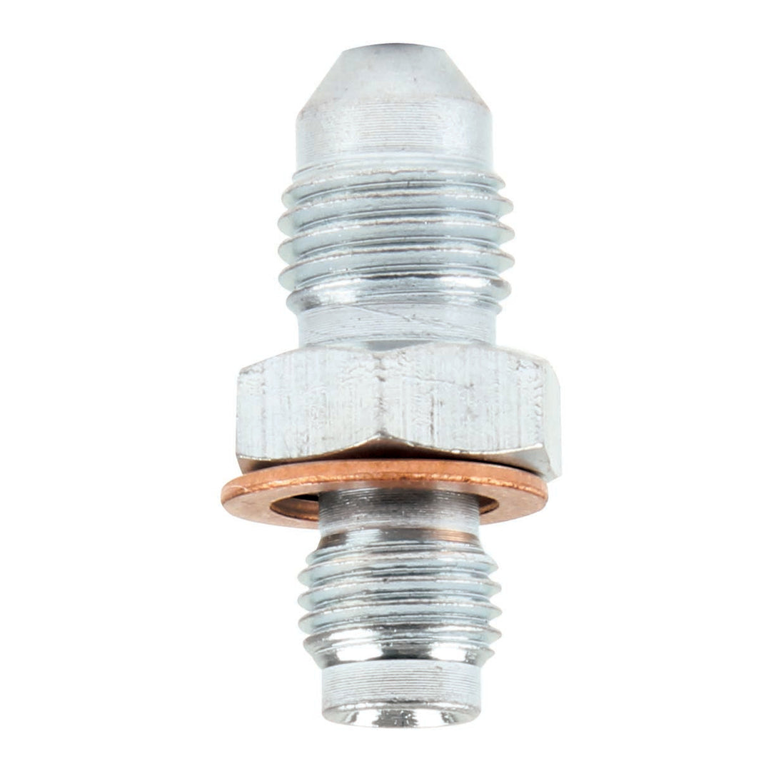 Allstar Fitting Adapter Straight 4 AN Male to 3/8"-24 Inverted Flare Male Steel Brake Pair ALL50030