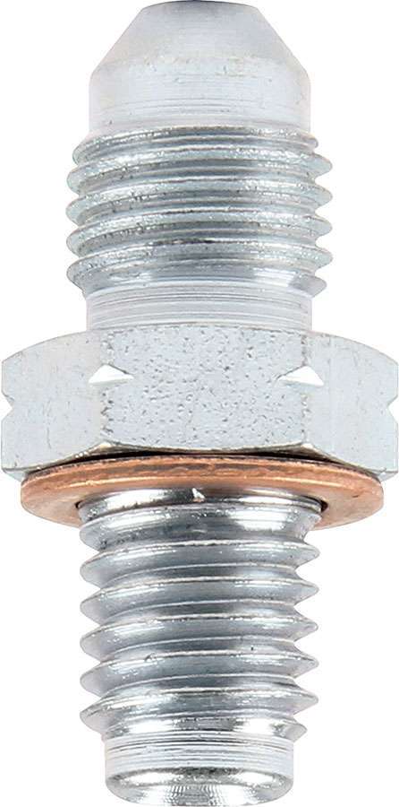 Allstar Fitting Adapter Straight 4 AN Male to 10 mm x 1.50 Male Steel Zinc Oxide Pair ALL50036