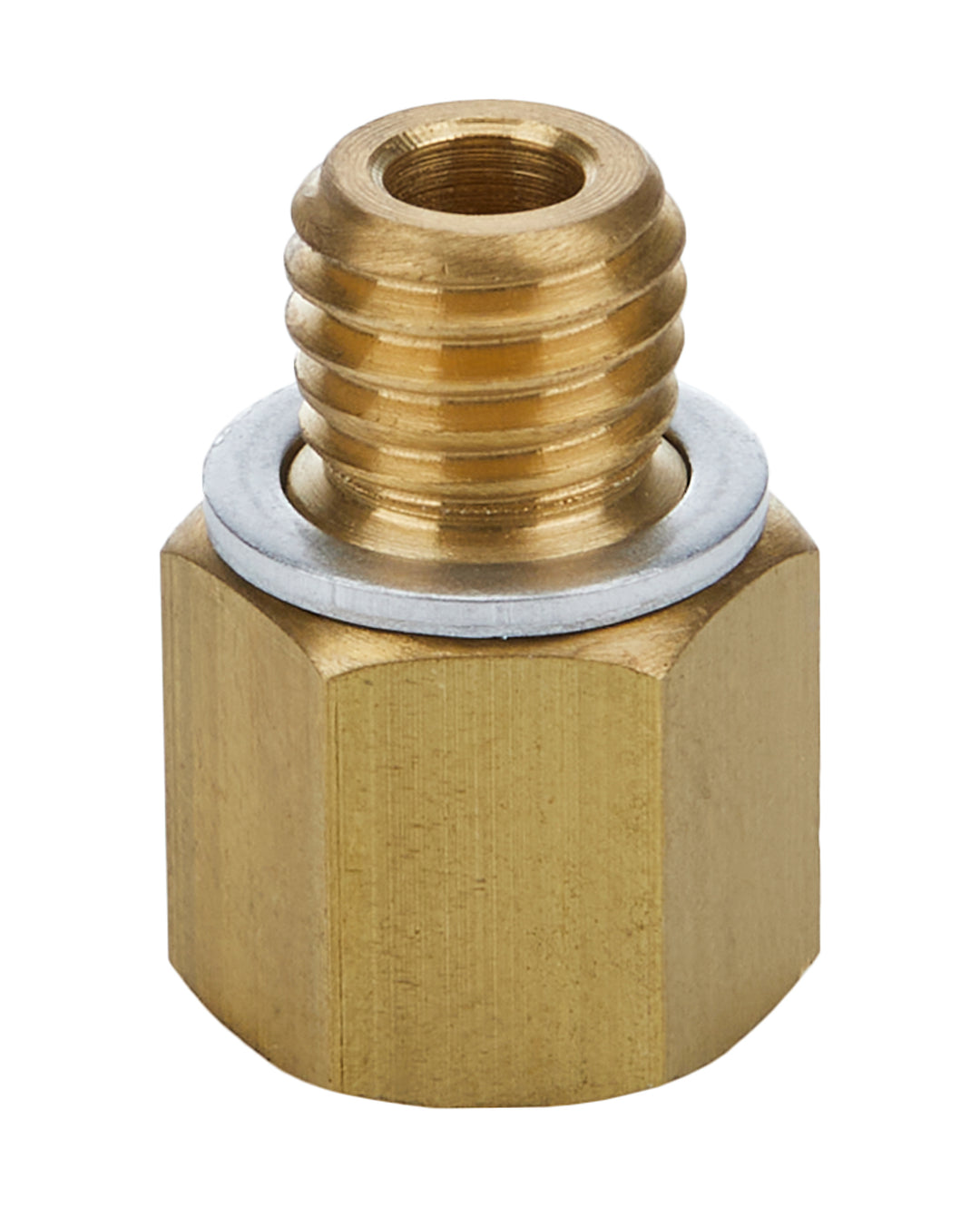 Allstar Fitting Adapter Straight 1/8" NPT Female to 10 mm x 1.50 Male Brass Natural Pair ALL50040