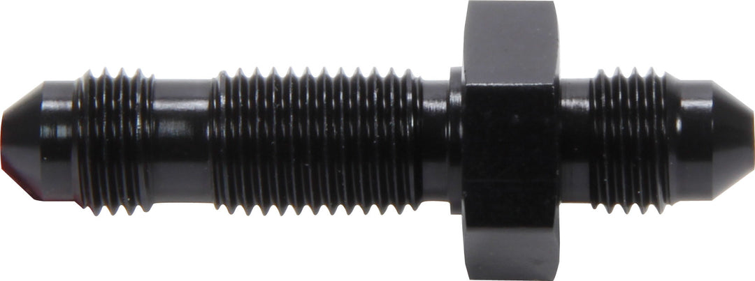 Allstar Fitting Bulkhead Straight 3 AN Male to 3 AN Male Bulkhead Aluminum Black Set of 10 ALL50092-10