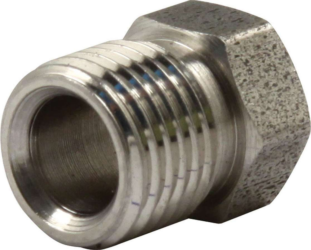 Allstar Fitting Flare Nut 7/16"-24 Inverted Flare Male Stainless Natural 1/4" Hardline Set of 10 ALL50117