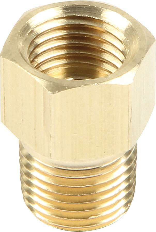 Allstar Fitting Adapter Straight 3/8"-24 Inverted Flare Female to 1/8" NPT Male Brass Set of 4 ALL50120