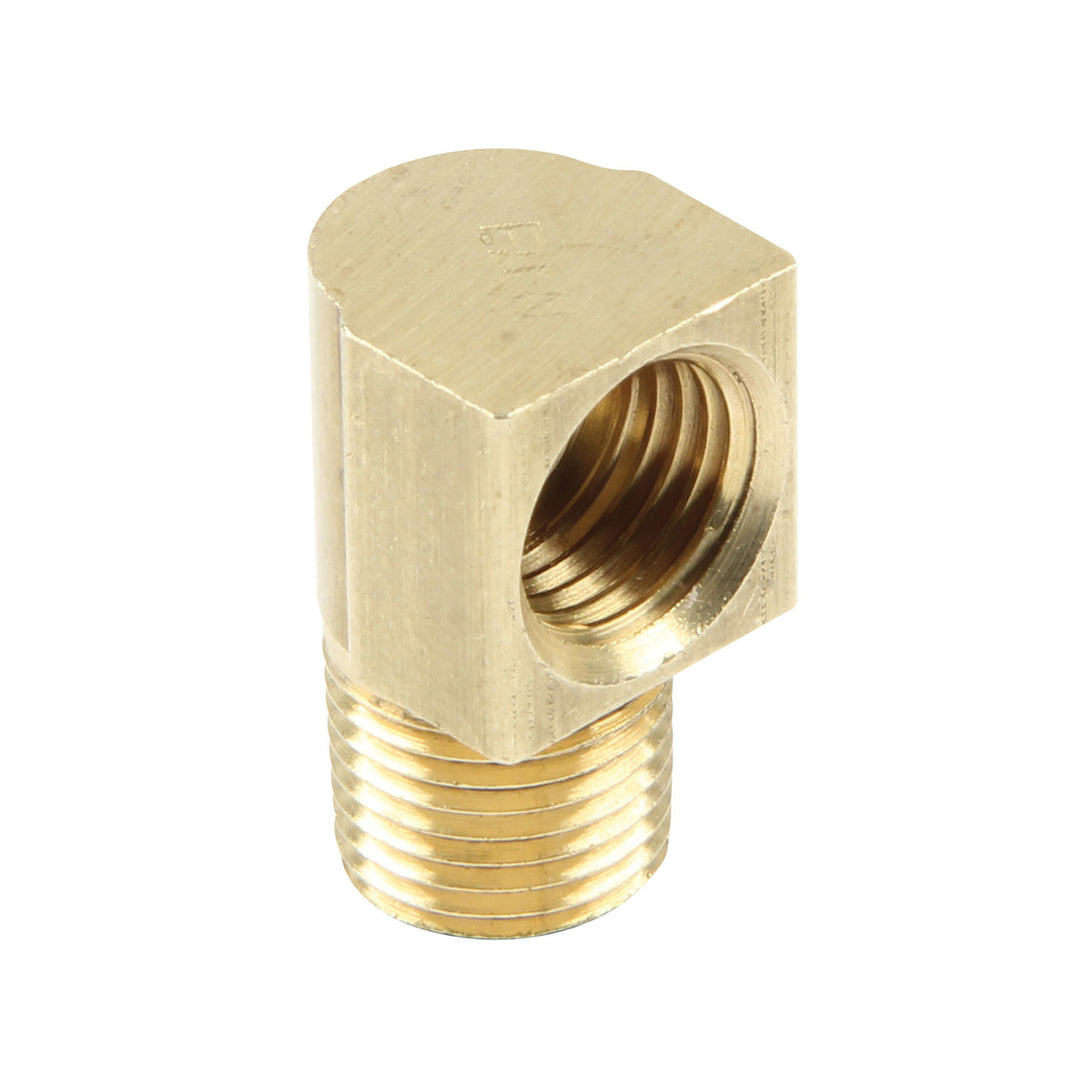 Allstar Fitting Adapter 90 Degree 3/8"-24 Inverted Flare Female to 1/8" NPT Male Set of 50 ALL50125-50