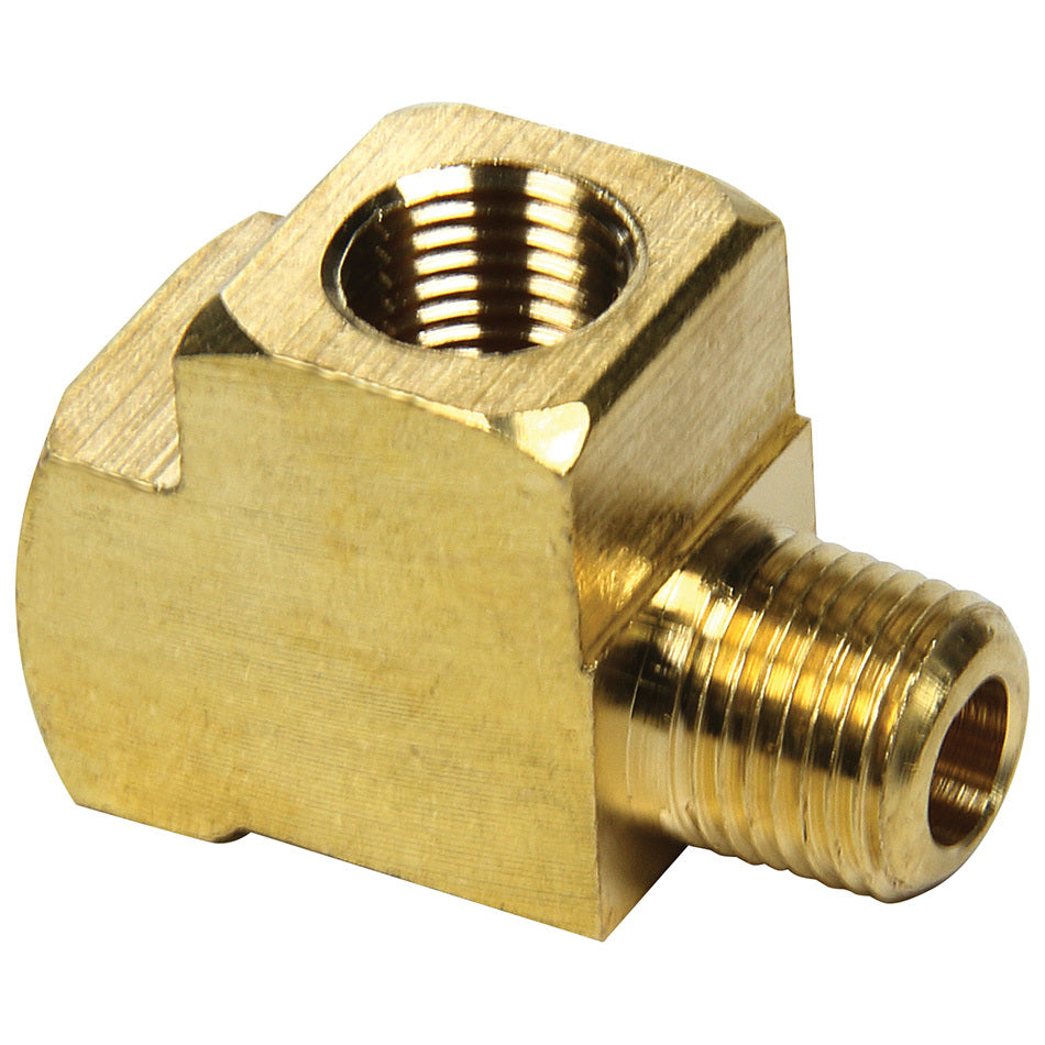 Allstar Fitting Adapter Tee 1/8" NPT Female x 1/8" NPT Female x 1/8" NPT Male Brass Natural Pair ALL50138