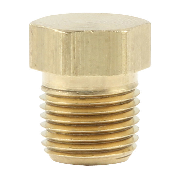 Allstar Fitting Plug 1/8" NPT Hex Head Brass Natural Set of 4 ALL50182