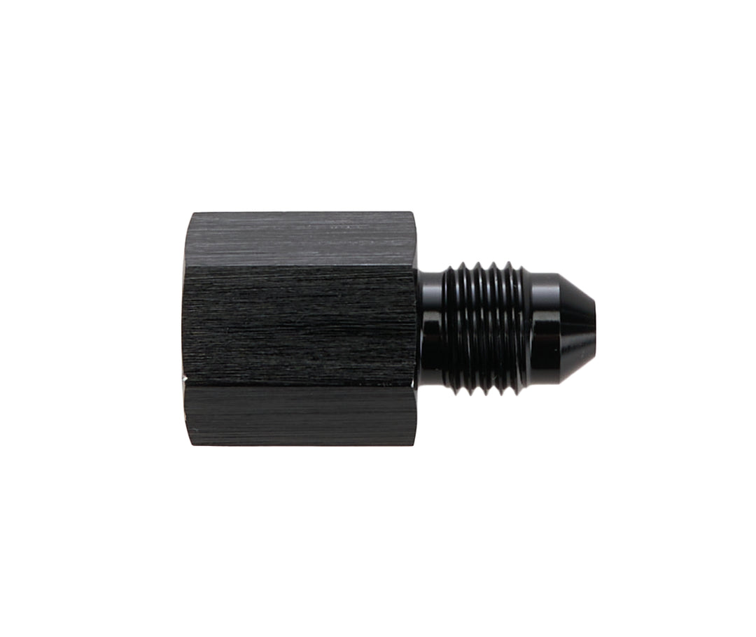 Allstar Fitting Straight 1/8" NPT Female to 3 AN Male Aluminum Black Anodized ALL50201