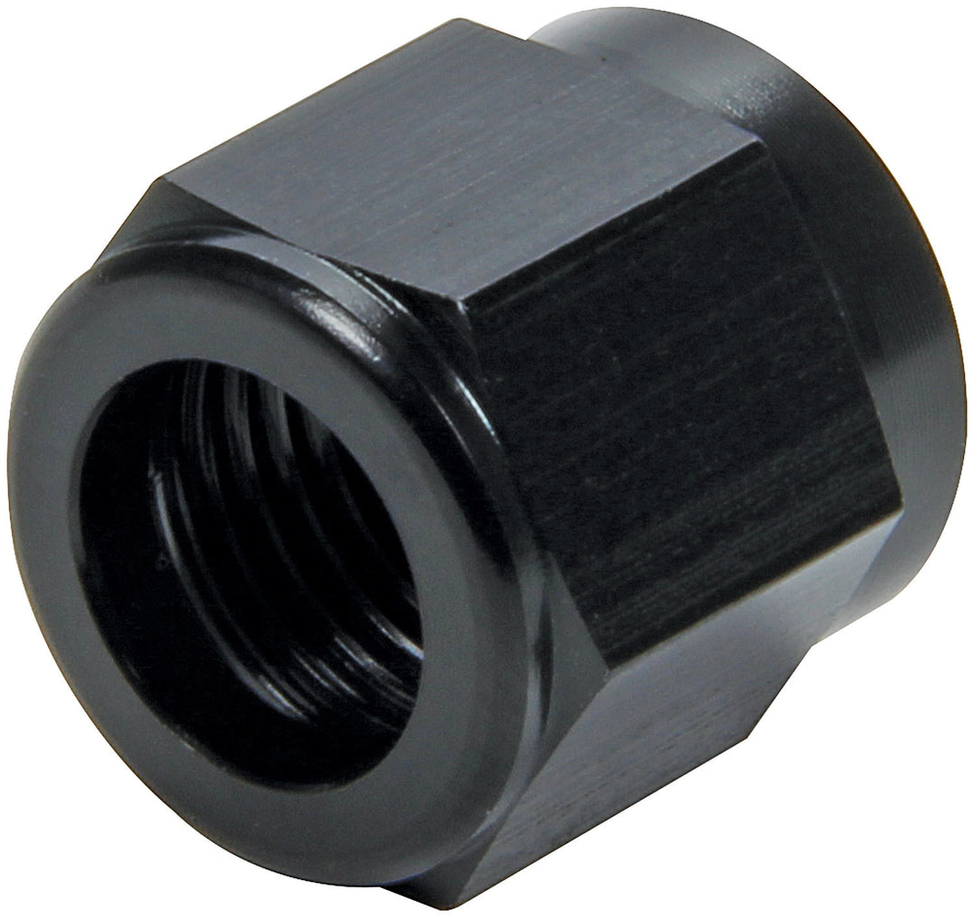 Allstar Fitting Tube Nut 6 AN 3/8" Tube Aluminum Black Anodized Pair ALL50322