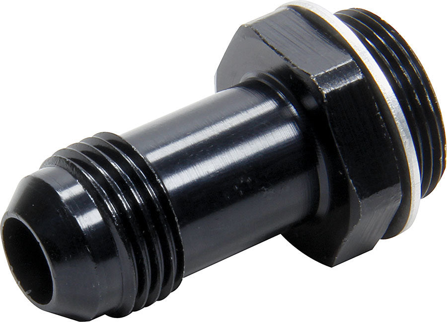 Allstar Carburetor Inlet Fitting Straight 8 AN Male to 7/8"-20 Male 2" Aluminum Black Anodized ALL50906
