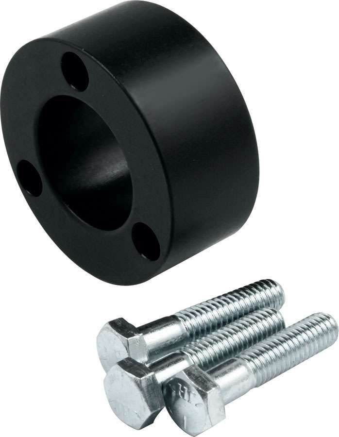 Allstar Steering Wheel Spacer 1" Thick Hardware Included Aluminum Black Anodized ALL52312