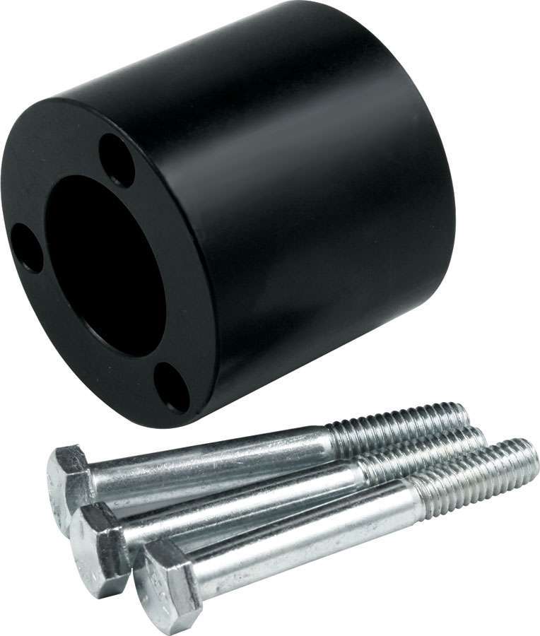Allstar Steering Wheel Spacer 2" Thick Hardware Included Aluminum Black Anodized ALL52316