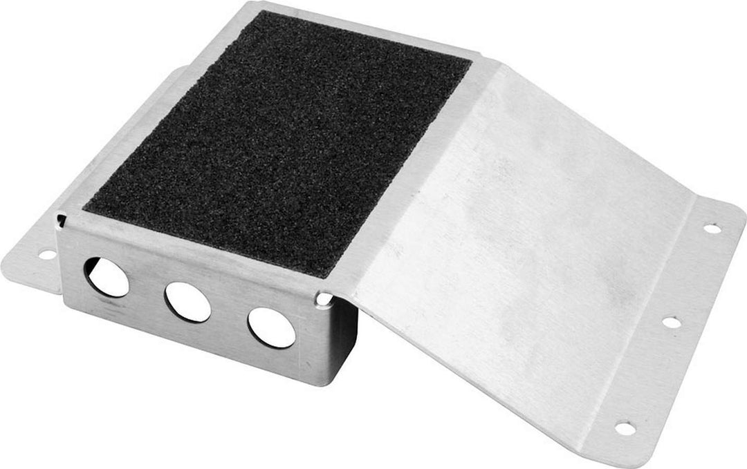 Allstar Heel Riser 1" Tall 4.25" Wide Non-Skid Pad Aluminum Natural ALL54090