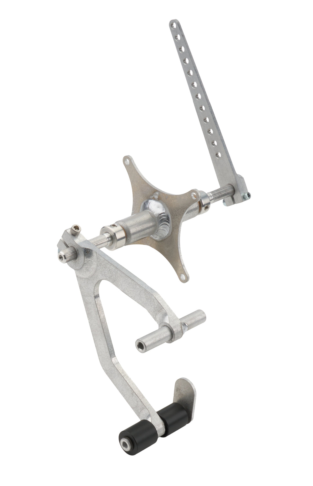 Allstar Pedal Assembly Gas Adjustable Straight Foot Box Mount Aluminum Natural Universal ALL54098