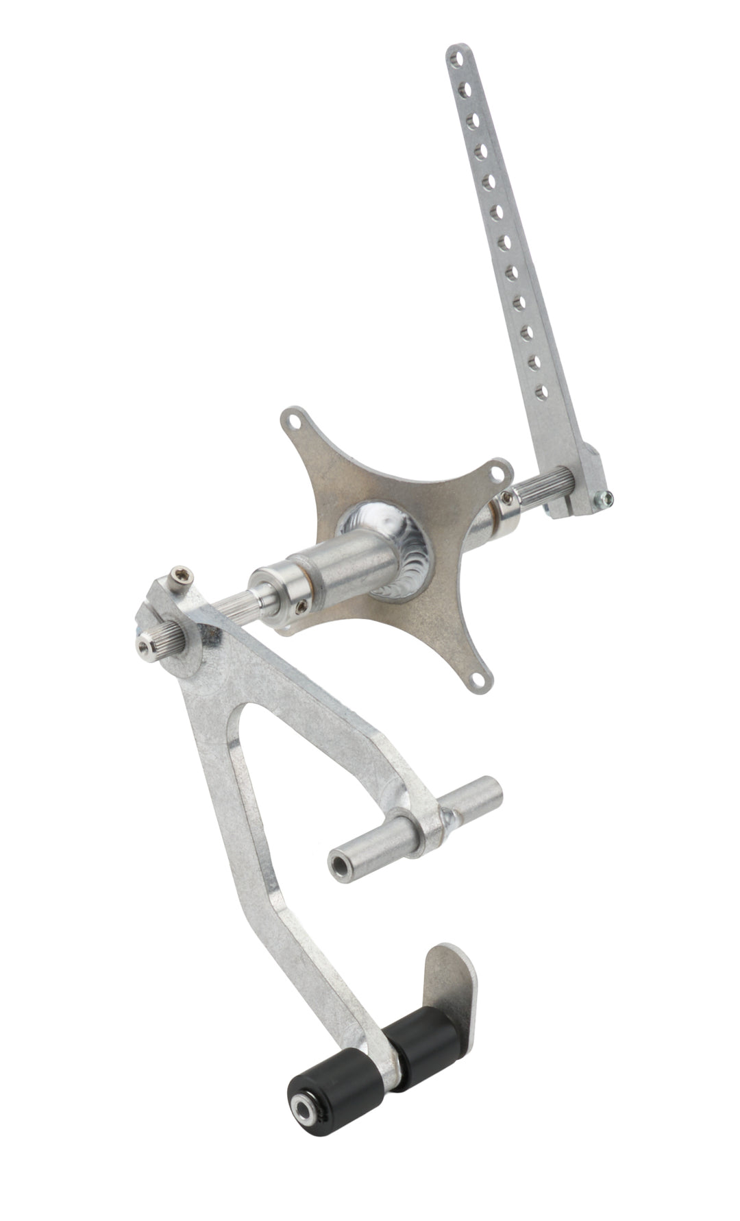 Allstar Pedal Assembly Gas Adjustable Angled Foot Box Mount Aluminum Natural Universal ALL54099