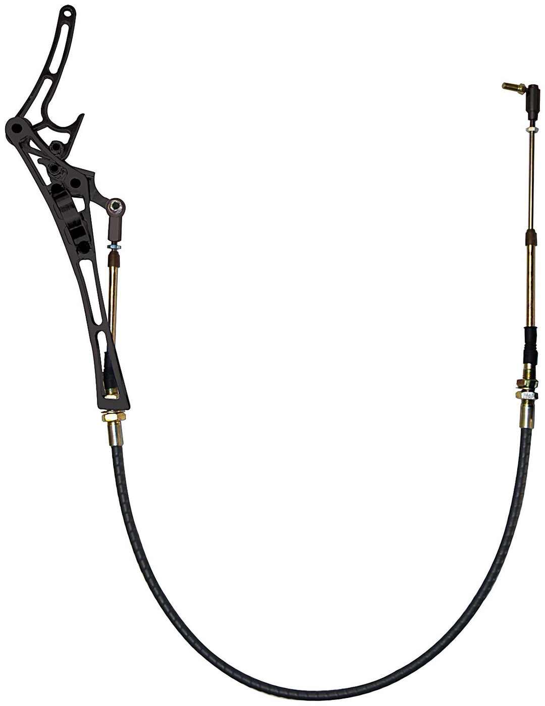 Allstar Shifter Assembly Positive Camlock Locking Cable Frame Mount Aluminum Black Anodized Kit ALL54135