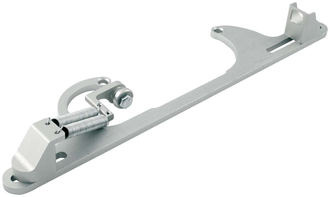 Allstar Throttle Cable Bracket Carb Mount Return Spring Aluminum Clear Anodized GM Cable Kit ALL54210
