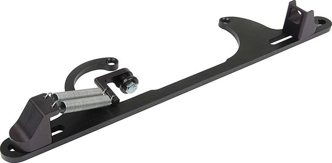 Allstar Throttle Cable Bracket Carb Mount Return Spring Aluminum Black Anodized GM Cable Kit ALL54211