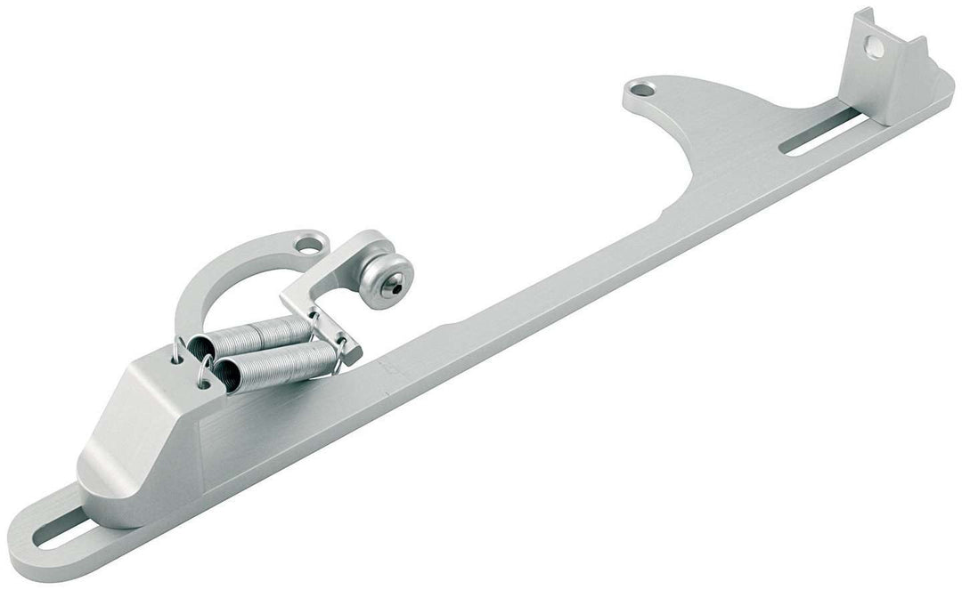 Allstar Throttle Cable Bracket Carb Mount Return Spring Aluminum Clear Anodized Lokar Cable Kit ALL54214