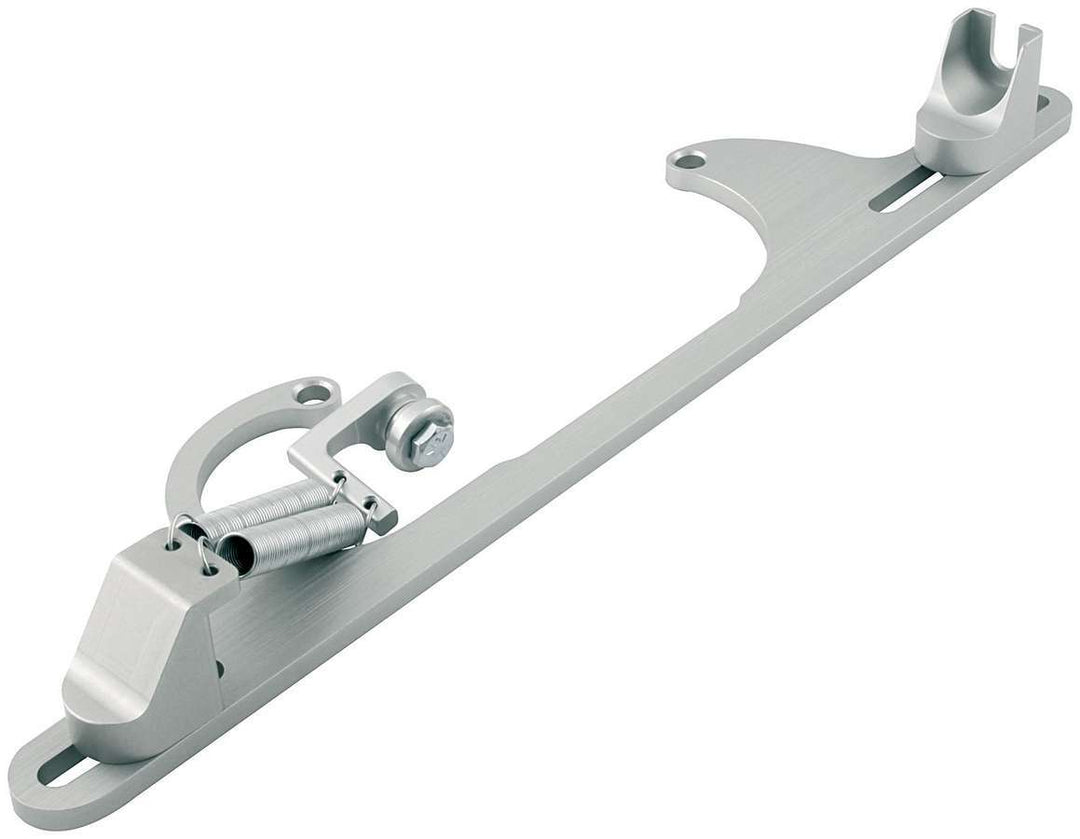 Allstar Throttle Cable Bracket Carb Mount Return Spring Aluminum Clear Anodized Ford Cable Kit ALL54222